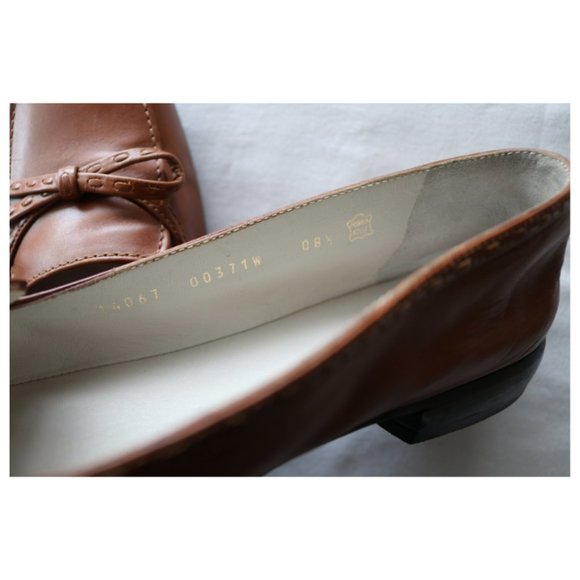 Bruno Magli Women's Leather Loafer Flat- Chesnut - Picture 5 of 7